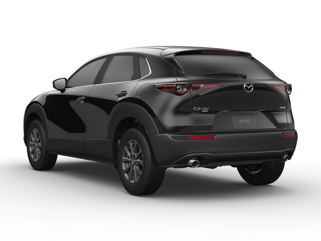 A black Mazda CX-30
