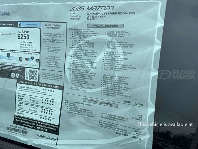 2026 Mazda Mazda3 Sedan 2.5 S Preferred