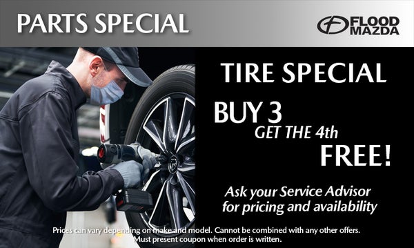 Buy 3 Tires Get 4th Free!